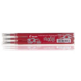 Pilot 3x Recharge Frixion Rouge